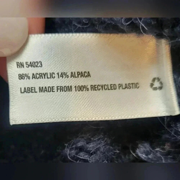 Women’s GAP Navy Blue Alpaca Knit Pullover Sweater - XSMALL - Picture 8 of 8